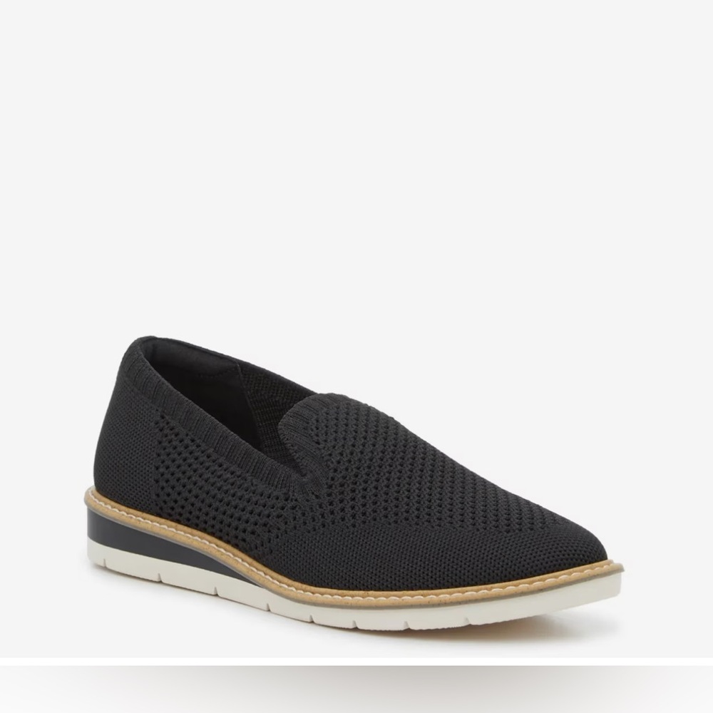 NWT Taryn By Taryn Rose Stilo Black Flexy Knit Slip-On Loafers & Box